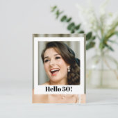 Invitation 50e anniversaire Photo moderne Surprise (Debout devant)