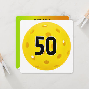 Invitation 50e anniversaire Pickleball Party