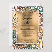 Invitation 50e anniversaire Poster de animal (Devant)