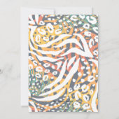 Invitation 50e anniversaire Poster de animal (Dos)