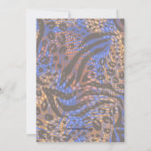 Invitation 50e anniversaire Poster de animal d'or (Dos)