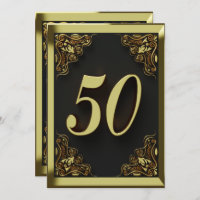 50e anniversaire Regal Gold Greeting ou