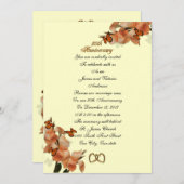 Invitation 50e anniversaire Renouvellement de Vow (Devant / Derrière)