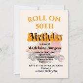 Invitation 50e Anniversaire Roller Skate Né Dans Le les année (Dos)