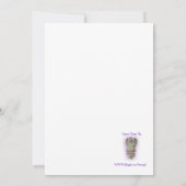Invitation 50e anniversaire roses vintage (Dos)