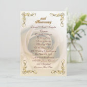 Invitation 50e anniversaire Sepia rose (Debout devant)