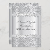Invitation 50e anniversaire Silver Diamond (Devant / Derrière)