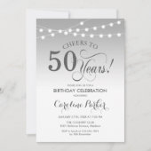 Invitation 50e anniversaire - Silver White (Devant)