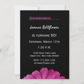 Invitation 50e anniversaire surprise Gerbera Daisy Metallic (Dos)