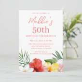 Invitation 50e anniversaire tropical (Debout devant)