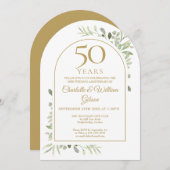 Invitation 50e Arc de verdure du cinquantième anniversaire de (Devant / Derrière)