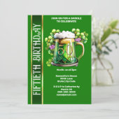 Invitation 50e Cinquantième Irish lads bière applaudissements (Debout devant)