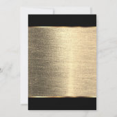 Invitation 50e conception de Light Golden Heart Anniversary (Dos)