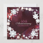 Invitation 50e fête d'anniversaire de mariage d'hiver (Devant)
