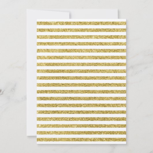 Invitation 50e fête d'anniversaire - Gold White (Dos)