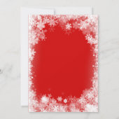 Invitation 50e fête d'anniversaire Hiver Wonderland Snowflake (Dos)