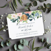 Invitation 50e Fleurs de boho moderne aquarelle fête d'annive