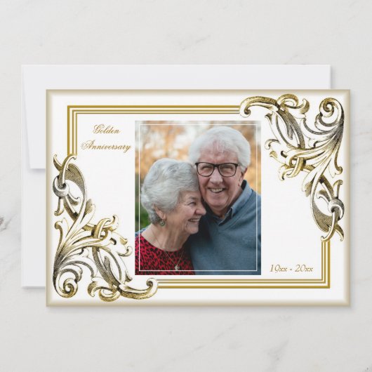 Invitation 50e Golden Wedding Anniversary (Dos)