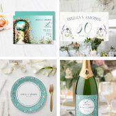 Invitation 50e Jardin Floral Anniversaire