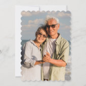 Invitation 50e Mariage de photos d'or (Dos)