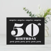 Invitation 50e Modèle d'invitation à la fête d'anniversaire S (Debout devant)