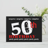 Invitation 50e Modèle d'invitation à la fête d'anniversaire S (Debout devant)
