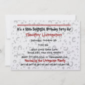 Invitation 50e Modèle d'invitation à la fête d'anniversaire S (Dos)