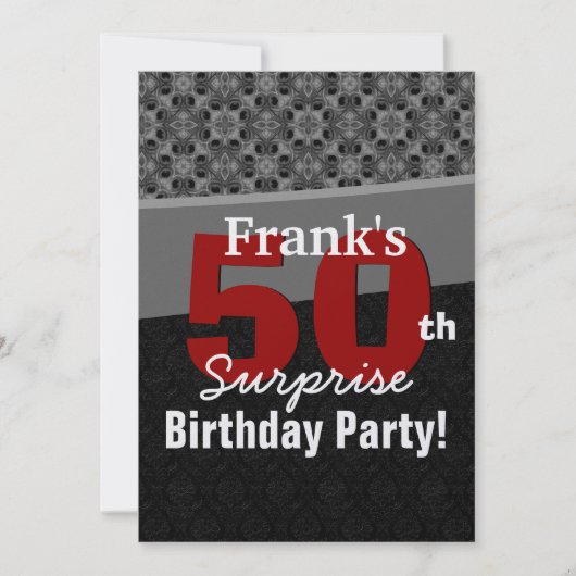 Invitation 50e Surprise Party (Devant)