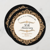 Invitation 50ème anniversaire de Mariage d'or (Devant / Derrière)