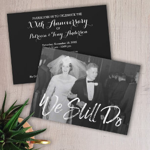 Invitation 50ème anniversaire du Mariage avec photo - Nous le
