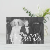 Invitation 50ème anniversaire du Mariage avec photo - Nous le (Debout devant)