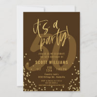 50ème Fun Dark Tan et Gold Anniversaire