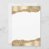 Invitation 50th Anniversary Party Gold Foil Glitter (Dos)