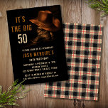 Invitation 50th Birthday Rustic Cowboy Hat and Leather Boots<br><div class="desc">This design features a pair of leather cowboy boots with hat and your personalized 50th birthday party invitation information below. Personalize by editing the text or delete text in the text boxes #party #invitations #invites #50thbirthday #birthday #birthdayparty #50th #partyinvitations #personalizedinvitations</div>