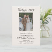 Invitation 50th Wedding Anniversary Party Vow Renewal 2 Photo (Debout devant)