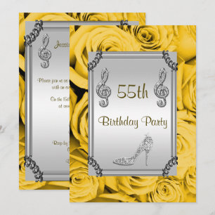 Invitation 55 ans Note de Musique Diamant, Escarpi