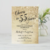Invitation 55e anniversaire de mariage en or (Debout devant)