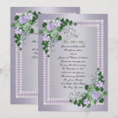 Invitation 55e anniversaire de mariage renouvellement de vœux (Devant / Derrière)