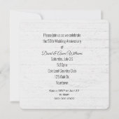 Invitation 55e Anniversaire De Wreath Sur Bois (Dos)