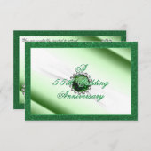 Invitation 55e anniversaire du Mariage RSVP (Devant / Derrière)