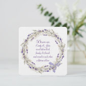 Invitation 55e anniversaire du Parti Lavender Wreath (Debout devant)
