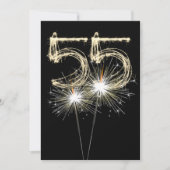 Invitation 55e anniversaire Sparkler (Devant)