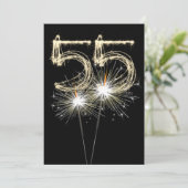 Invitation 55e anniversaire Sparkler (Debout devant)