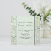 Invitation 5.25x5.25 Abstrait Feuilles Branches Gris Lime Cla (Debout devant)