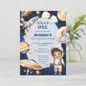 Invitation 5 4 3 2 Un Premier Voyage Autour Du Soleil Anniver (Debout devant)