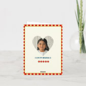 Invitation 5 Anniversaire Cirque THÈME PHOTO COLLAGE (Dos)