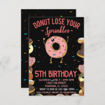 5 Anniversaire Donut Perdre vos arrosages 5 Ans