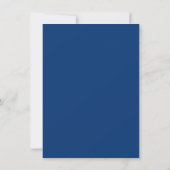 Invitation 5 Collage photo Bleu & Blanc Graduation (Dos)