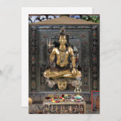 Invitation 5" du temple hindou #2 de seigneur (Devant / Derrière)