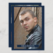 Invitation 5 Modèle Photo Actor Model Pro 5.5x7.5 (Devant / Derrière)